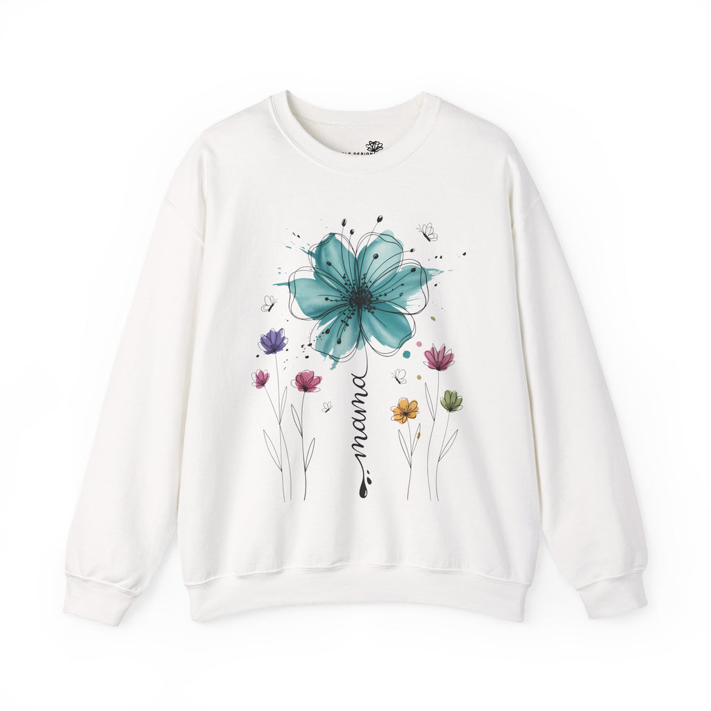 "Mama" Boho Flower Crewneck Sweatshirt — Mother's Day Gift