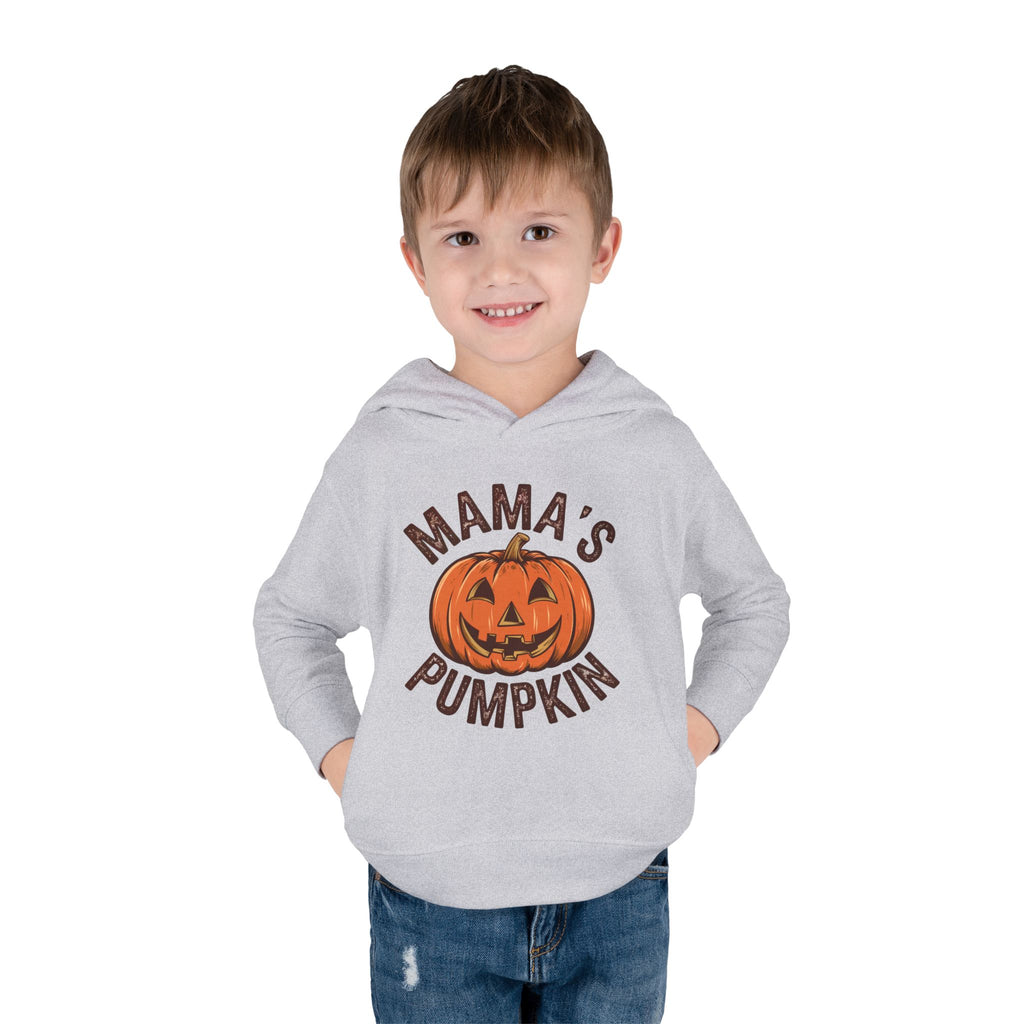 Toddler Hoodie — "Mama's Pumpkin" Halloween Jack-o'-Lantern Pullover