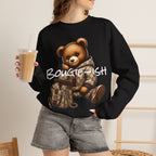 Cute Luxury Bear Bougie-ish Graphic - Pullover Sweatshirt