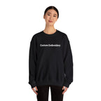 EMBROIDERED Custom Text (Dark Colors/Shades) Pullover Sweatshirts
