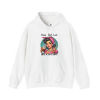"Shhhh Don’t Talk Until My Cup Is Empty" Retro Rosie Coffee Graphic - Cozy Hoodie
