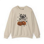 Halloween Jack-O'-Lantern 3D Bow Pumpkins Graphic - Pullover Sweatshirt