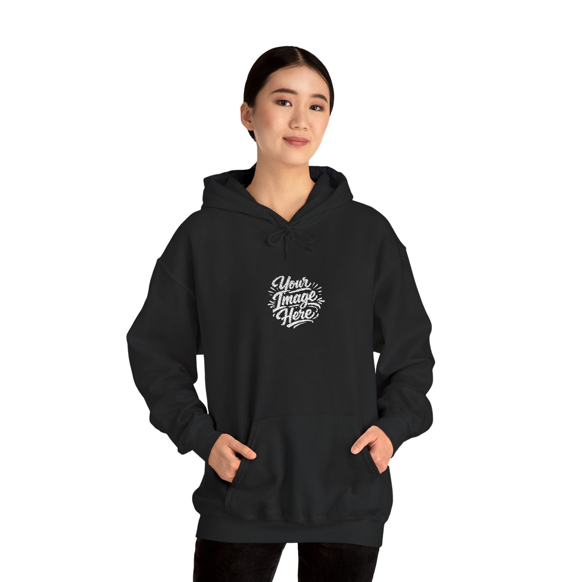 EMBROIDERED Custom Image - (Dark Colors) Hoodies