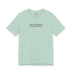 Custom Text Embroidered T-Shirt — Your Words, Stitched in Style