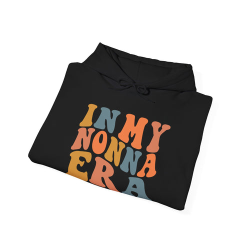 In My Nonna Era (The Lisa) — Women's Graphic Hoodie in Black and White