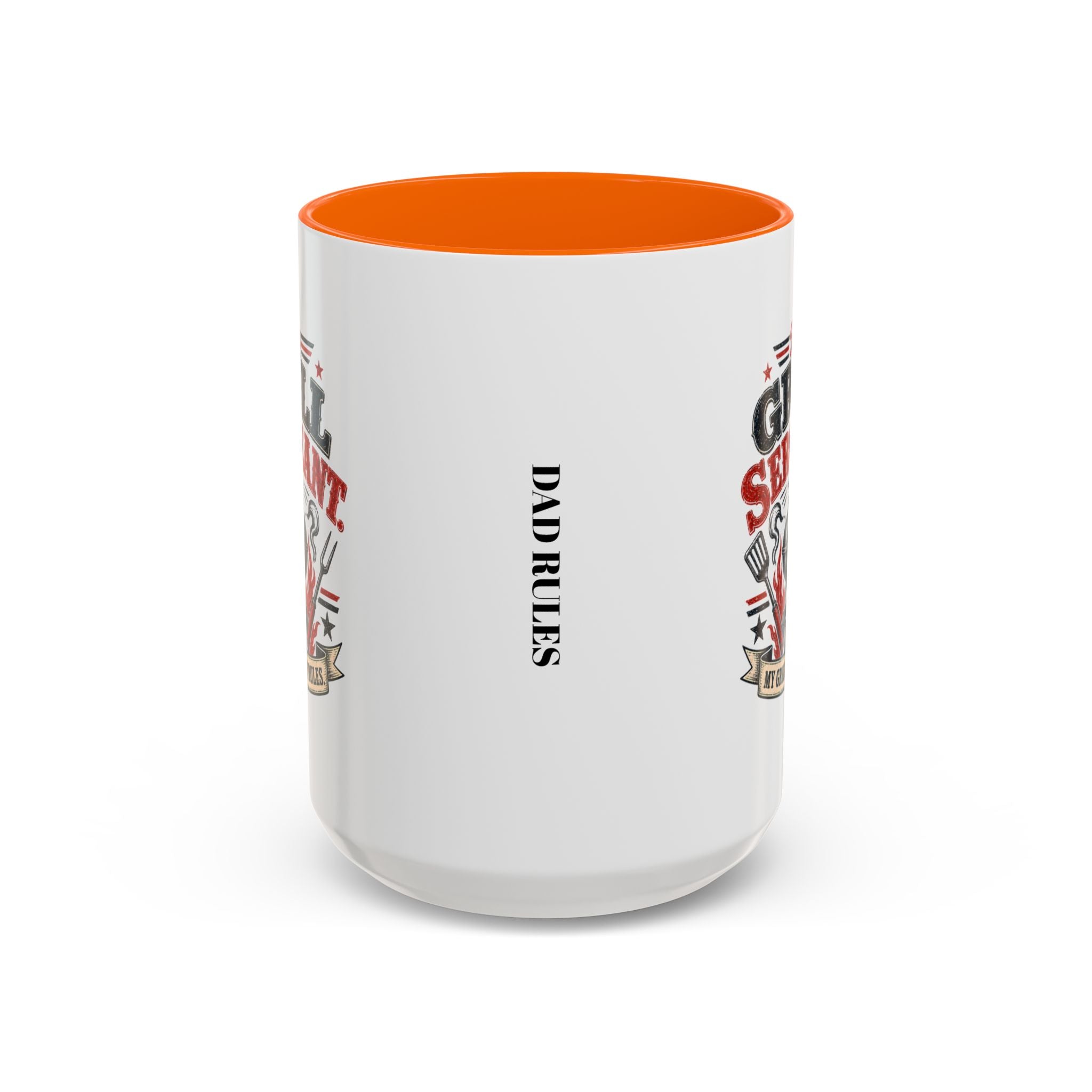 Grill Sergeant Accent Mug – "My Grill, My Rules" Coffee Cup (11/15oz)