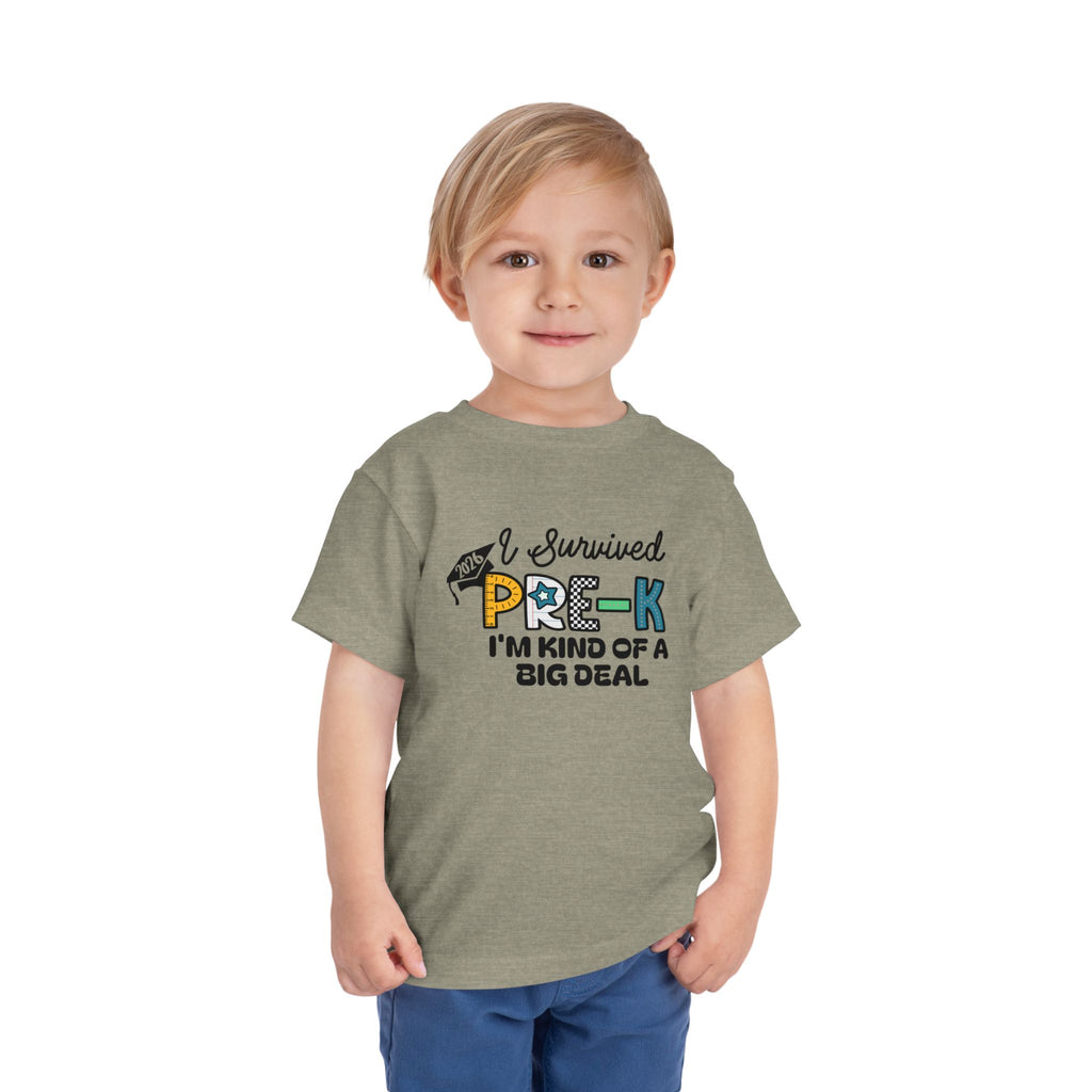 I Survived Pre-K — I'm Kind of a Big Deal Boys Toddler T-Shirt