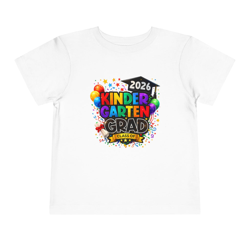 Kindergarten Graduate — Vivid Bright Design Toddler T-Shirt