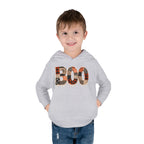 Toddler Hoodie - "BOO" Plaid Halloween Pullover
