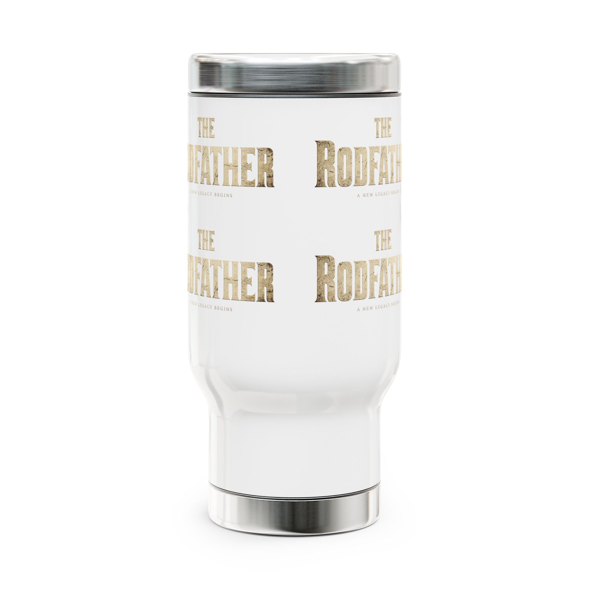 The Rodfather —  14oz Stainless Steel Travel Mug with Handle