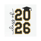 2026 Graduation Car Magnet — "Class of 2026" Black & Gold Year Magnet with Cap