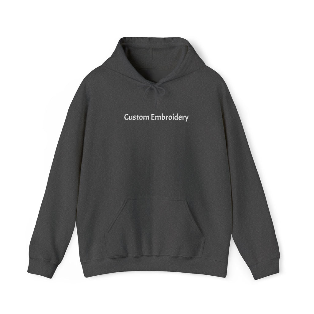 EMBROIDERED Custom Text (Dark Colors/Shades) Cozy Unisex Hoodies