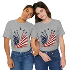 American Flag Jet Flyover T-Shirt — Patriotic 4th of July Tee
