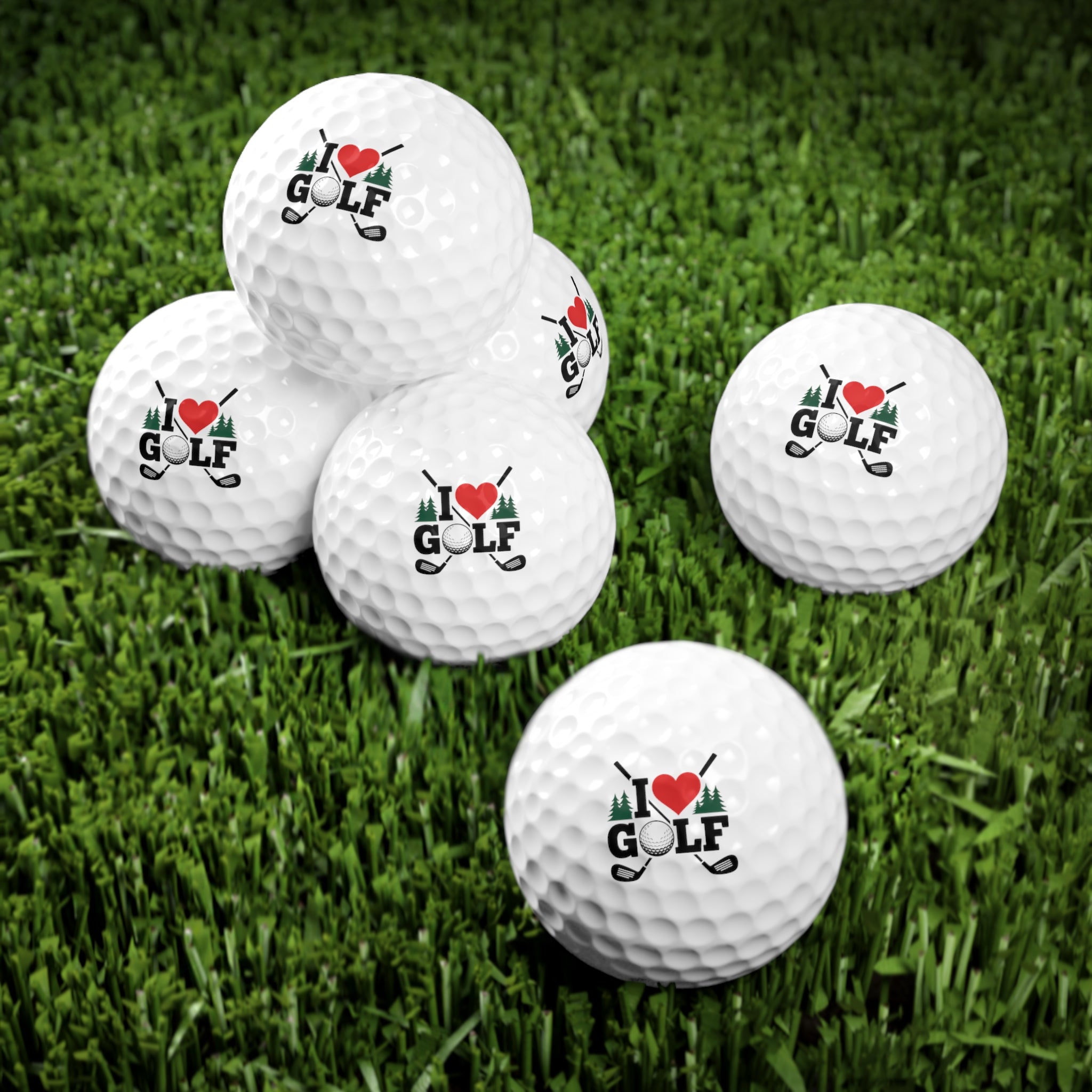 Personalized Golf Balls — Upload Your Photo or Keep Design | 6-Pack