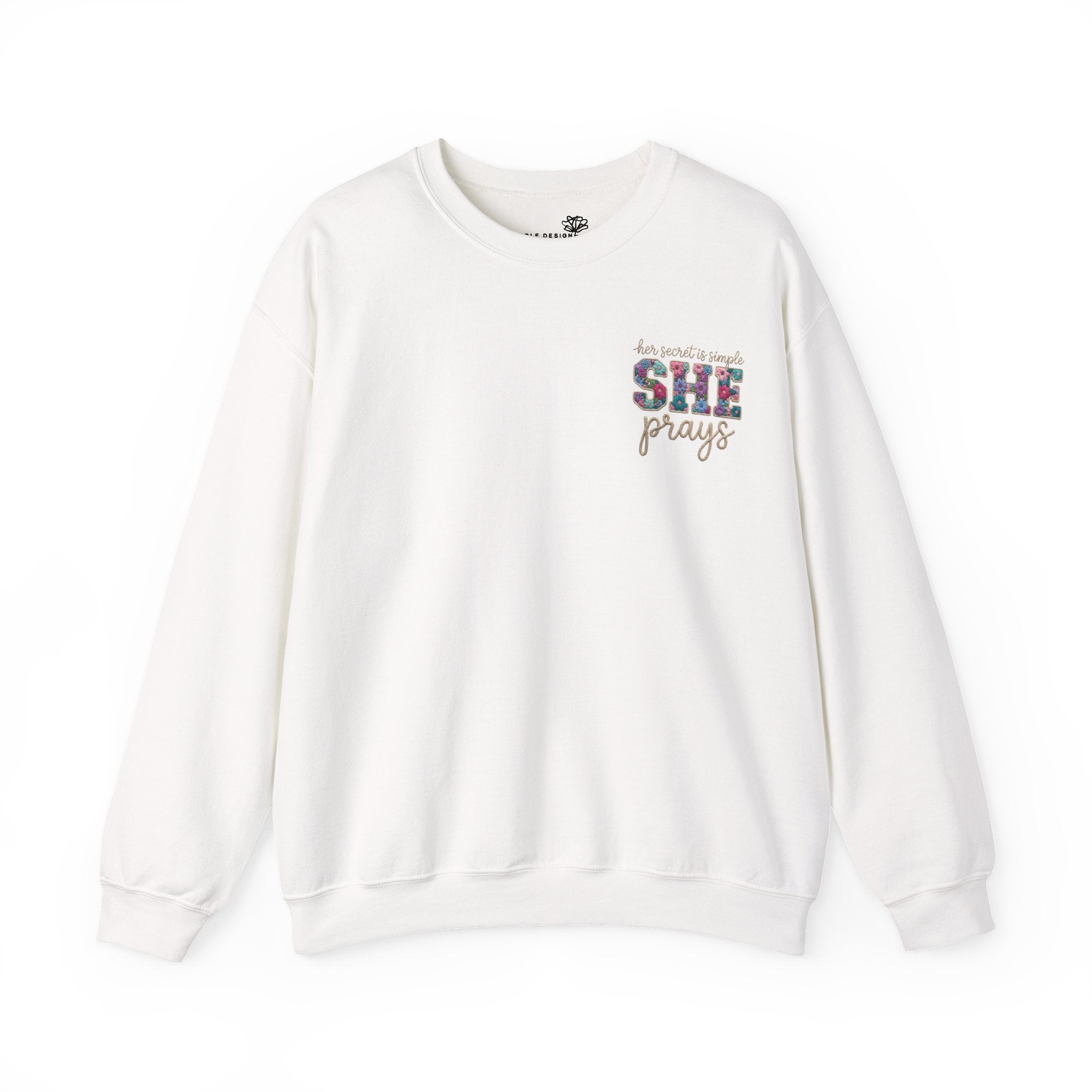 Her Secret Is Simple She Prays Sweatshirt - Print