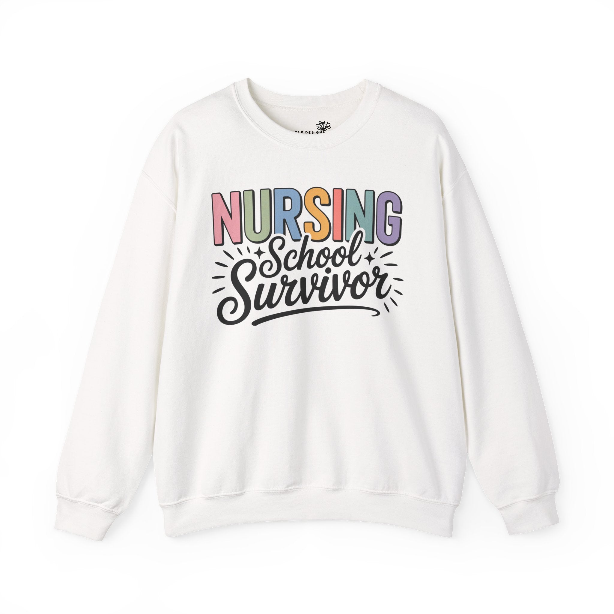 Nursing School Survivor Sweatshirt — Cozy Crewneck for Nursing Students & Graduates
