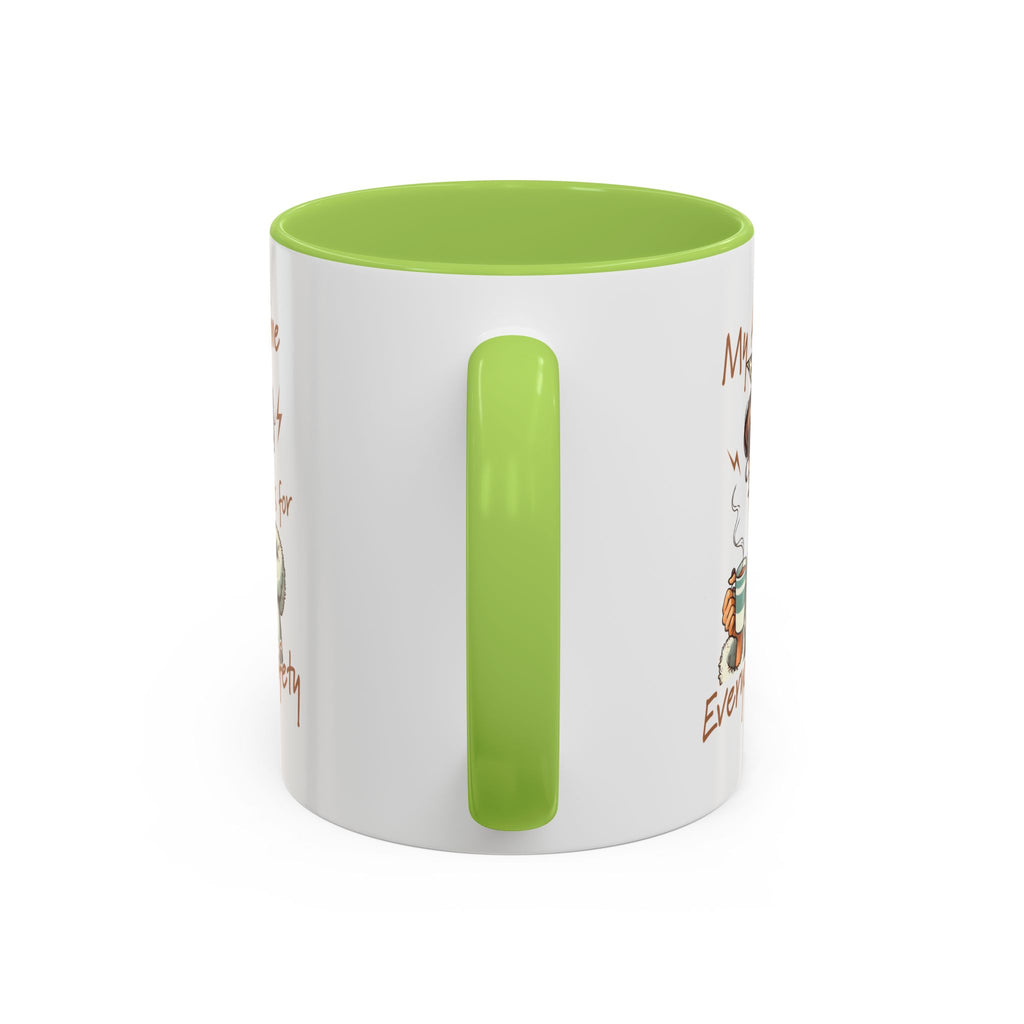 Coffee Mug — "My Alone Time Is for Everyone's Safety" Retro Woman Accent Mug
