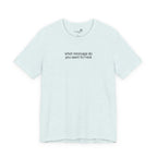 Custom Text Embroidered T-Shirt — Your Words, Stitched in Style