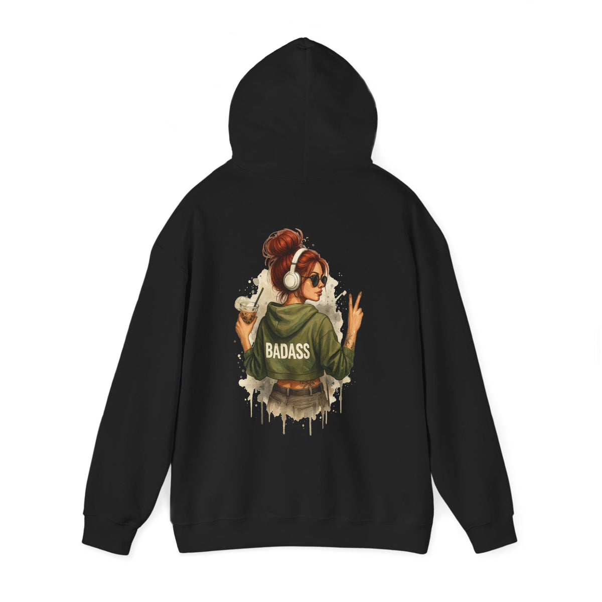 Badass Woman Graphic - Cozy Hoodie