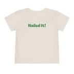 Miss Pre-K Grad — Personalized Name FRONT, Nailed It BACK Toddler T-Shirt