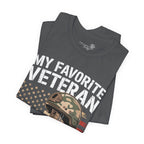 My Favorite Veteran Is My Dad — Men's & Women's Patriotic Graphic Tee