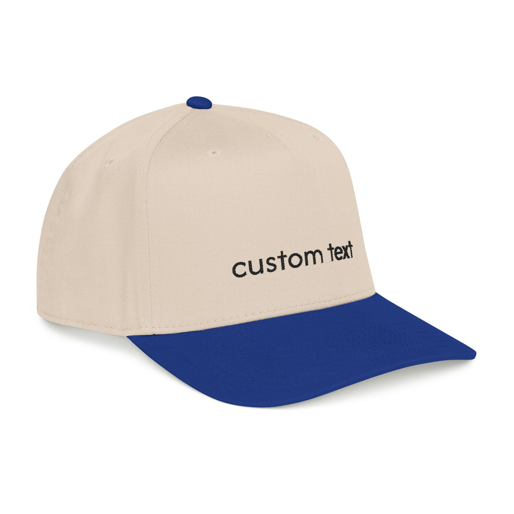 Custom Embroidered Mid-Profile Baseball Cap — Personalized Hat