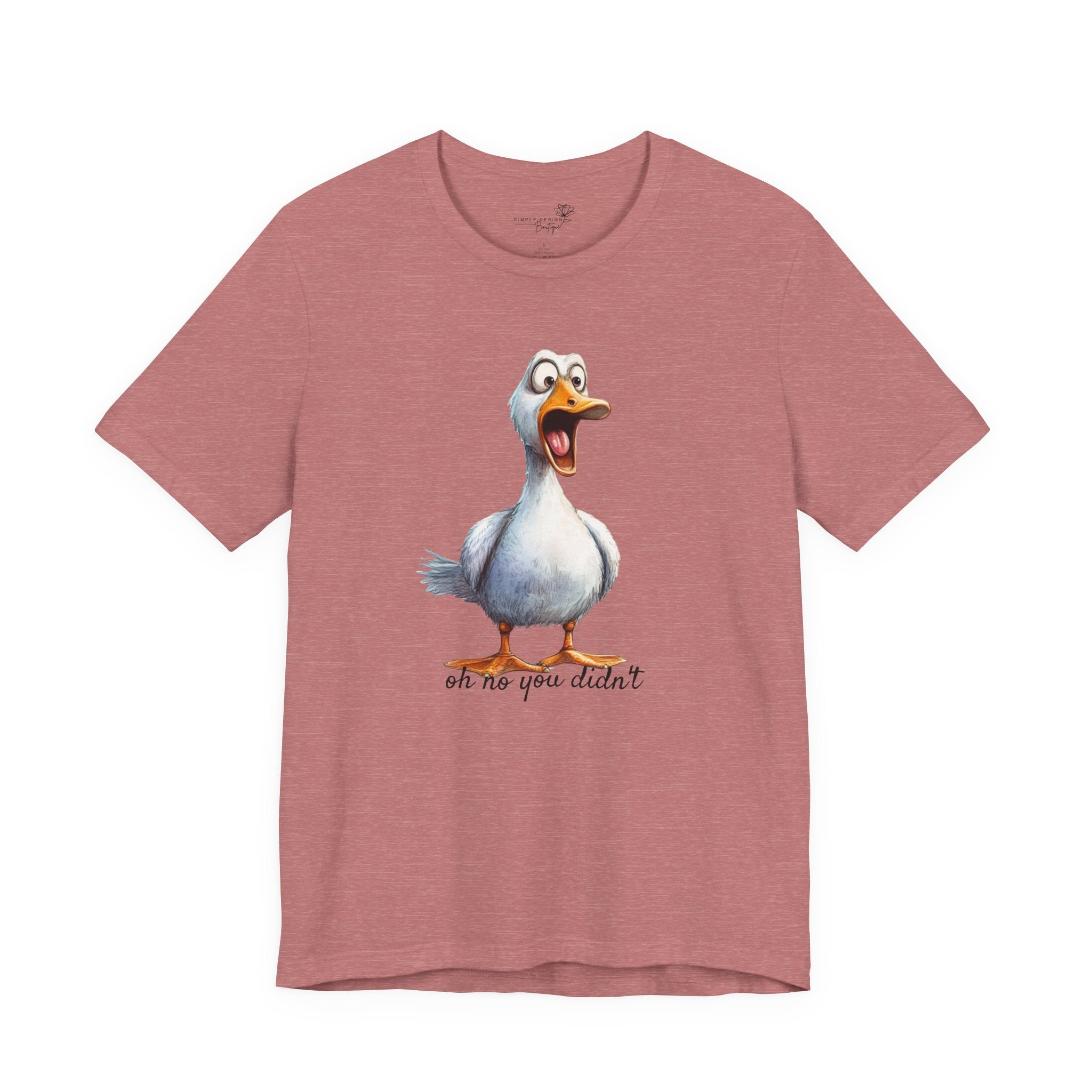 Oh No You Didn't! Surprised Duck Unisex T-Shirt - Print