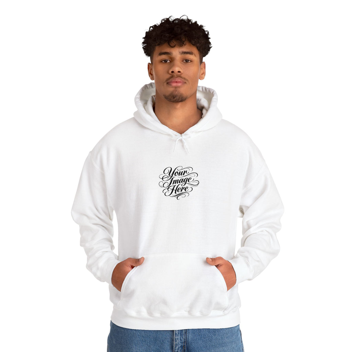 EMBROIDERED Custom Image (Light Colors/Shades) Hoodies
