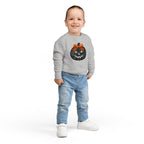 Toddler Sweatshirt - Halloween Jack-O'-Lantern with Orange Bow