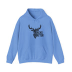 Big Racks Matter Deer Antler Hunting Graphic - Cozy Hoodie