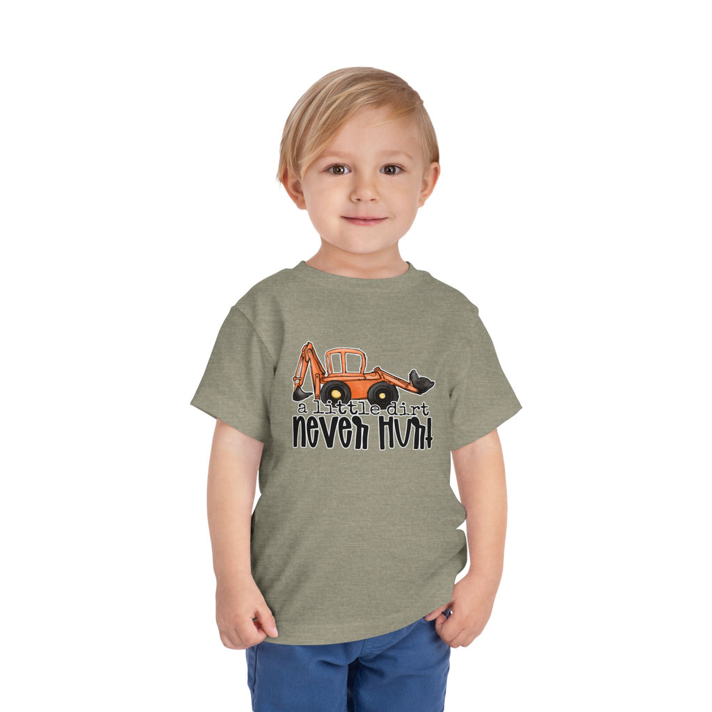 A Little Dirt Never Hurt — Funny Toddler Truck Graphic Tee