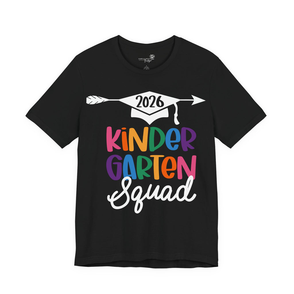 Kindergarten Squad — FRONT & BACK Photo Graduation T-Shirt