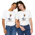 So What Is Your Duck Face Saying? Custom Text Unisex T-Shirt - Print