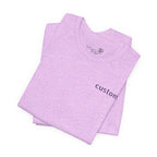 Custom Left Chest T-Shirt — Personalized Text Print
