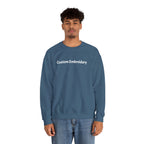 EMBROIDERED Custom Text (Dark Colors/Shades) Pullover Sweatshirts