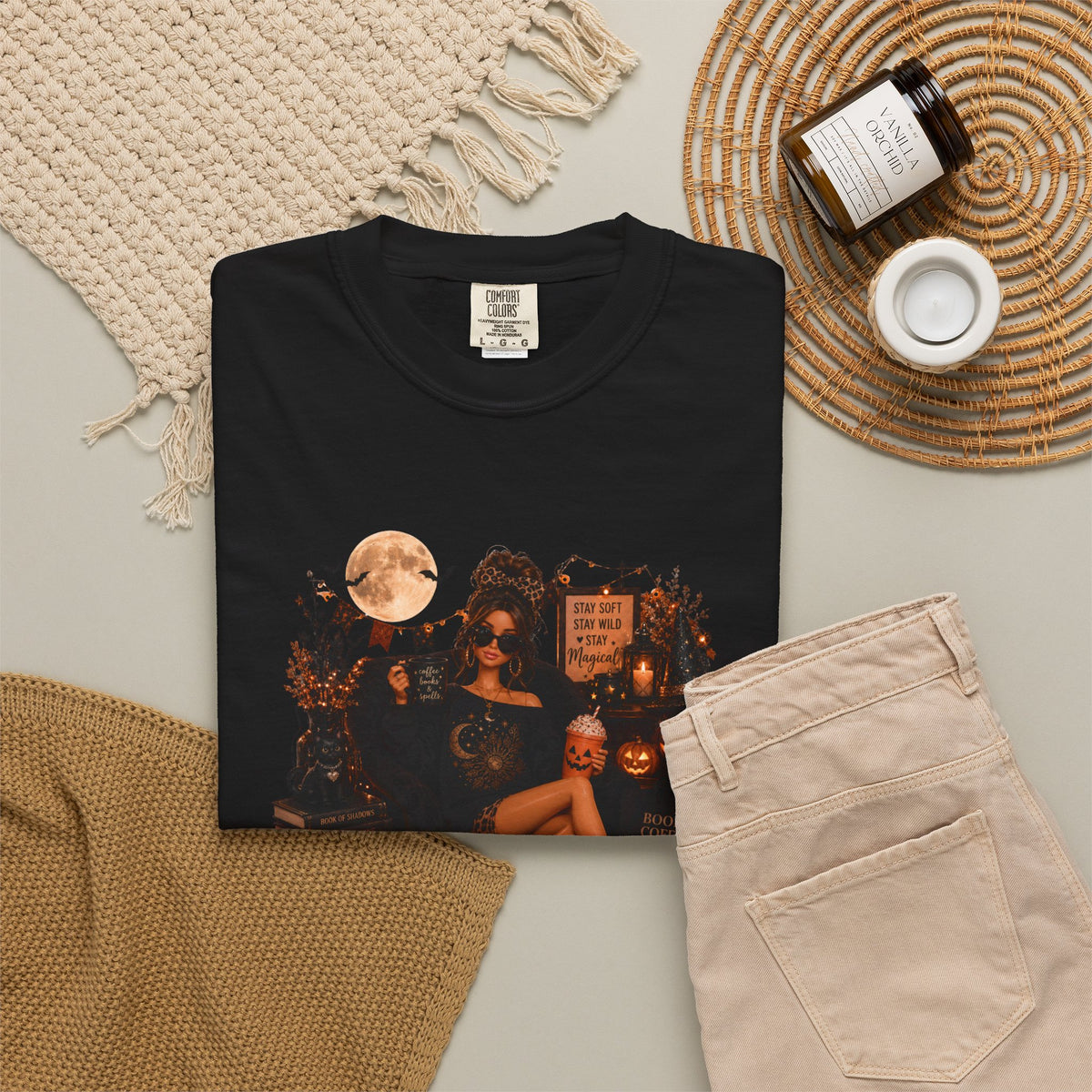 I am just here for the BOOS (lol) Graphic Comfort Colors T-Shirt