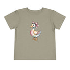 Cute Duckling Toddler Tee — Watercolor Duck with Pink Bow