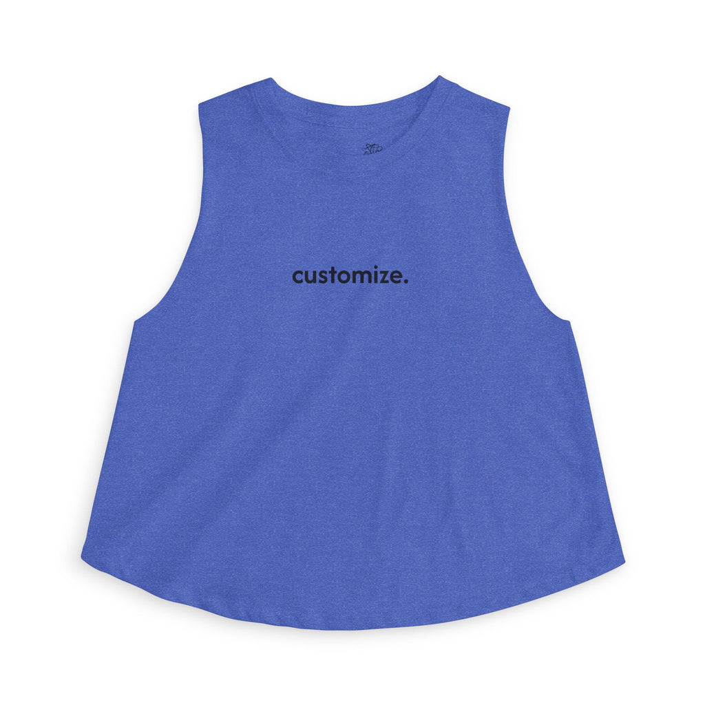 Women's Crop Tank — Custom Text