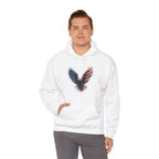 Patriotic American Flag Bald Eagle Graphic - Cozy Hoodie