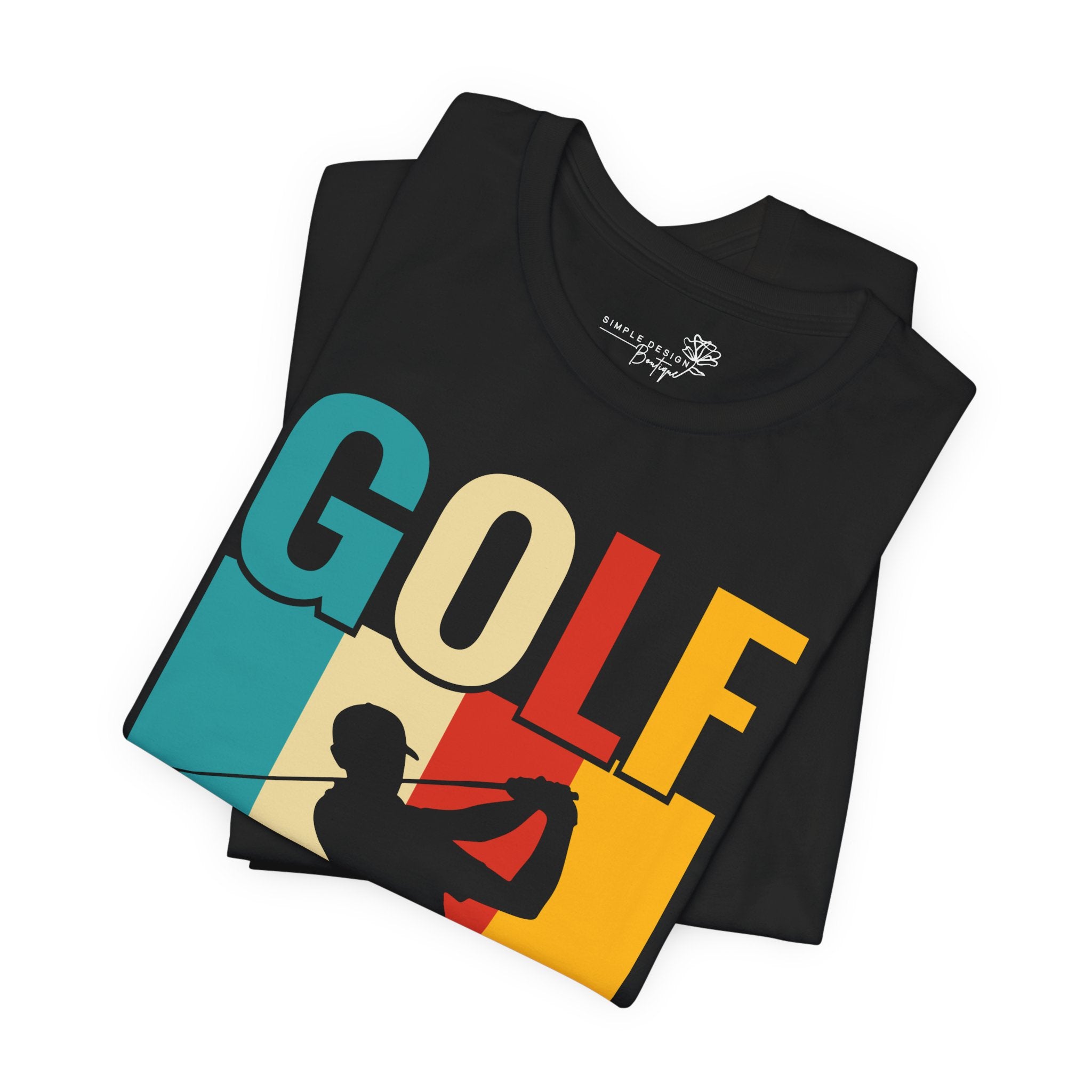 Golf Retro Silhouette Tee — Men's Vintage Graphic Tee