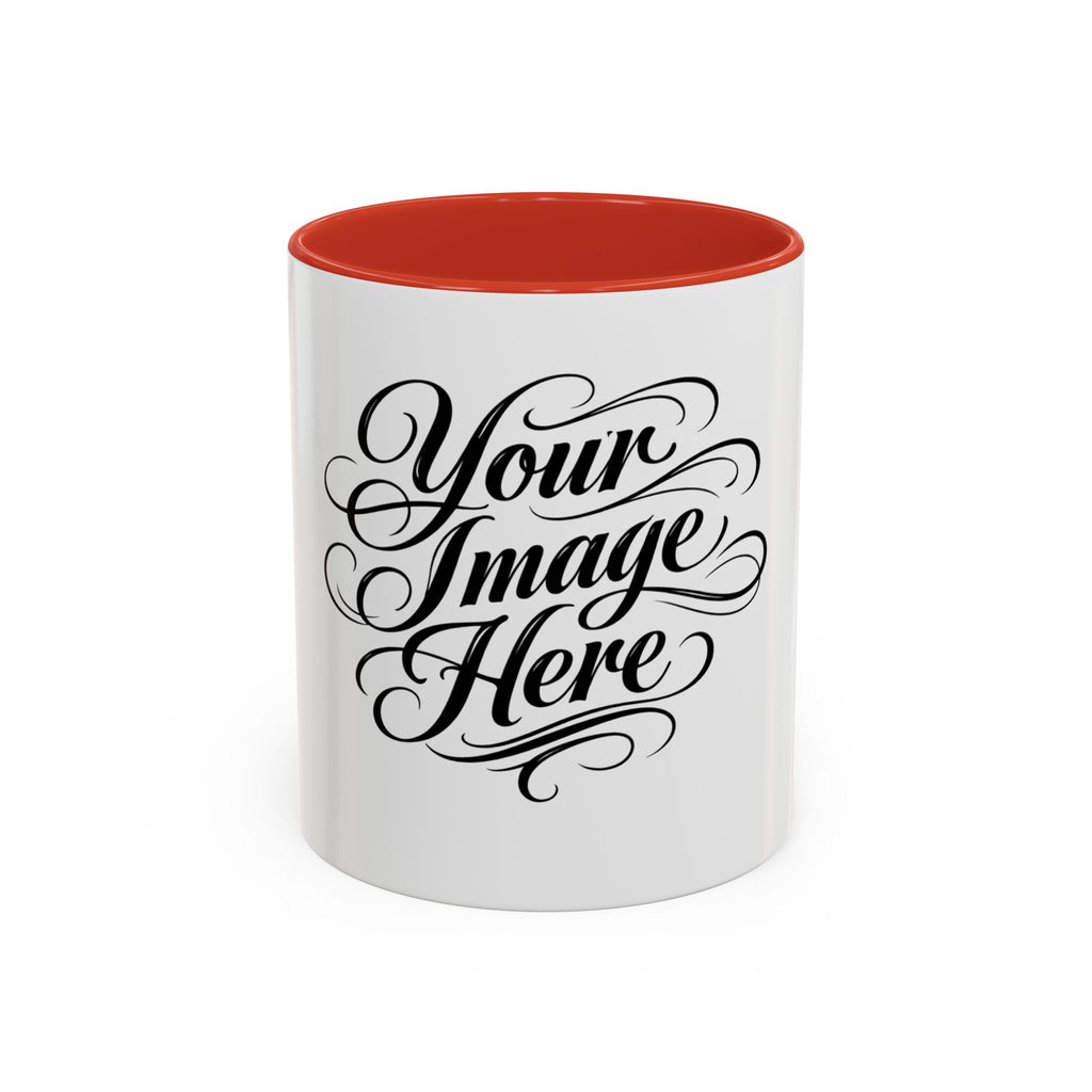 Personalized Accent Coffee Mug — Custom Image & Optional Text | 11oz & 15oz