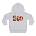 Toddler Hoodie - "BOO" Plaid Halloween Pullover