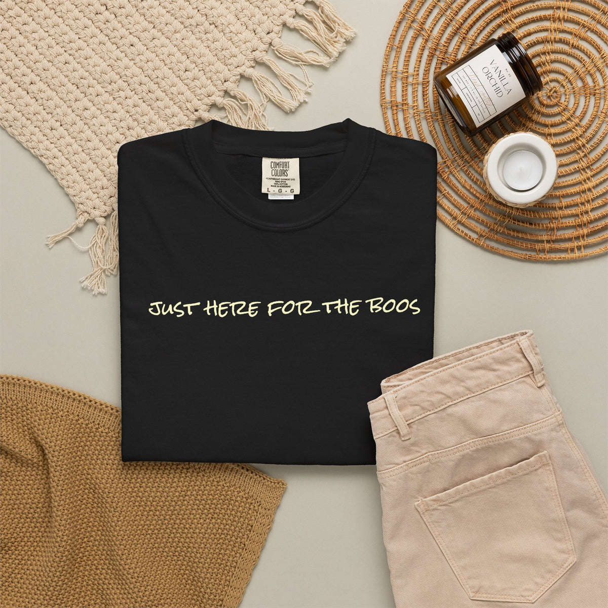 I Am Just Here For The Boos Comfort Colors Unisex  T-shirt