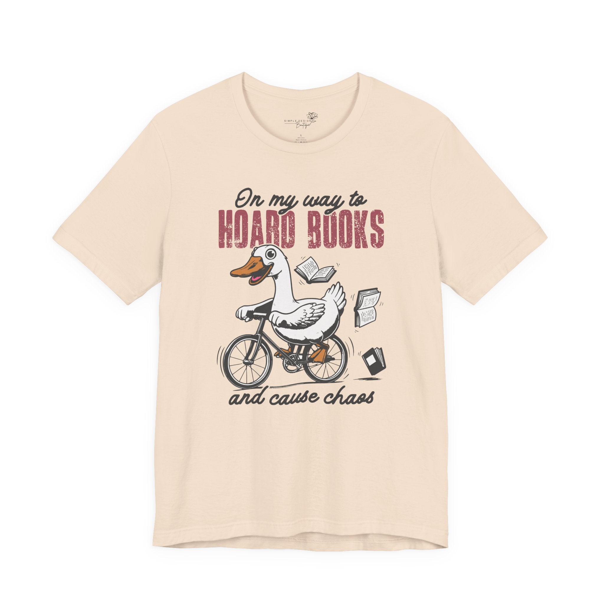 On My Way to Hoard Books and Cause Chaos — Funny Women's T-Shirt