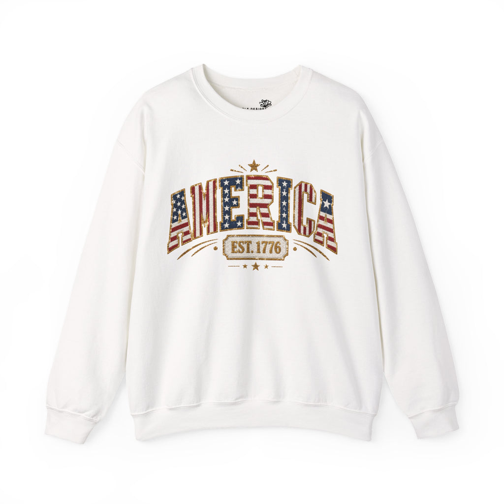 America 250th Anniversary Crewneck Sweatshirt — Patriotic Women’s Gift | S–3XL