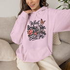 What Broke Me Built Me Graphic  - Cozy Hoodie
