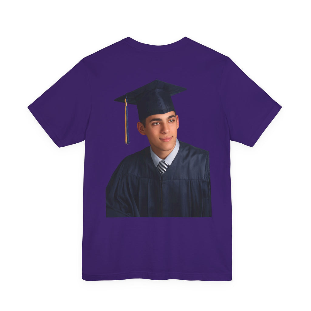 Proud Mom of a 2026 Graduate FRONT & BACK upload photo T-Shirt