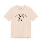 Music Therapy Tee — "life happens • music helps" Short Sleeve Shirt