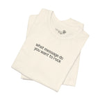 Custom Text Embroidered T-Shirt — Your Words, Stitched in Style