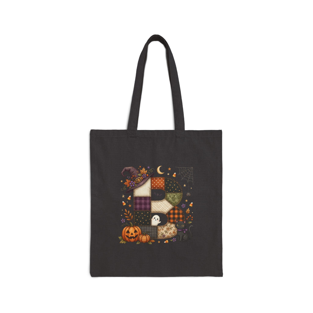 Custom Initial Autumn/Halloween Tote Bag